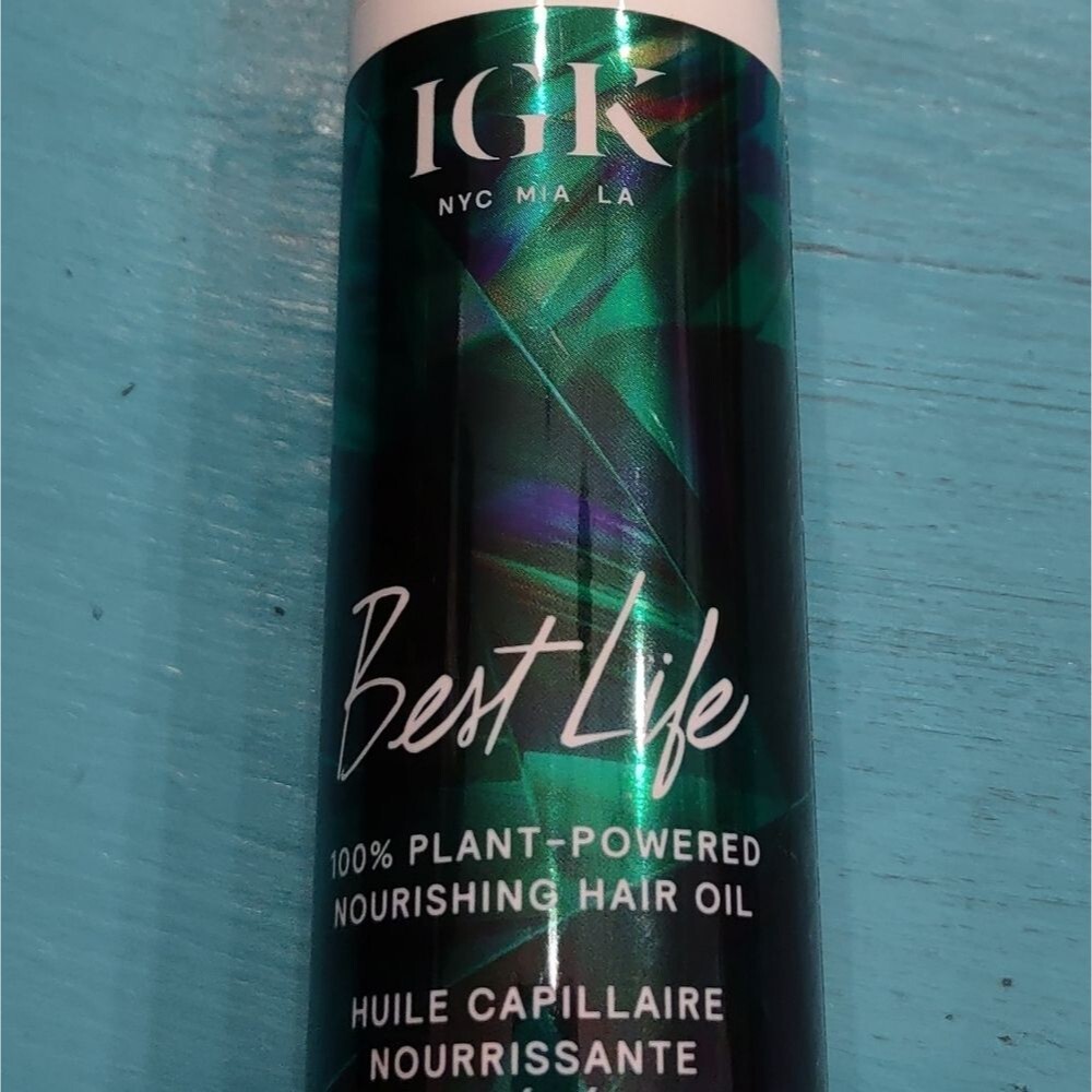 IGK BEST LIFE 100% Plant Powered Nourishing Hair Oil Smooth Soften  Heat Protect